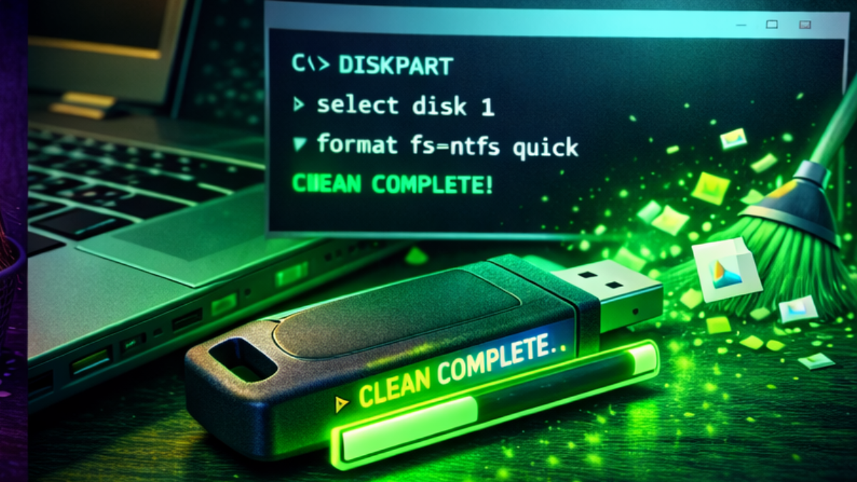 Como formatar pendrive pelo CMD no Windows