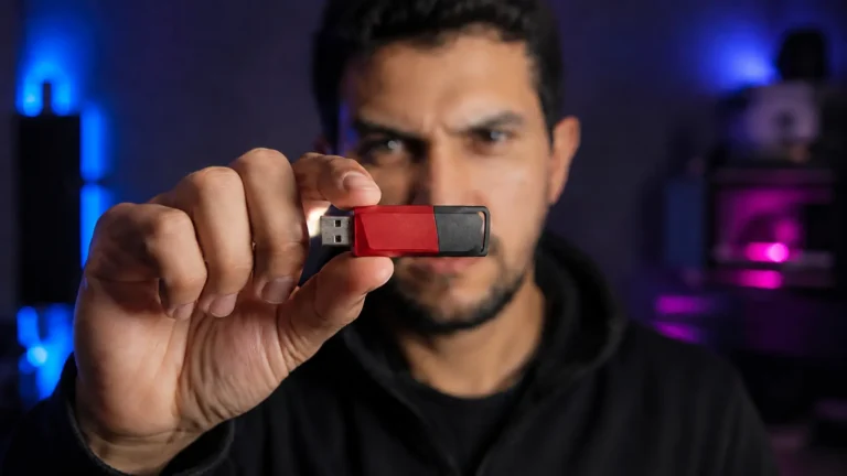 Melhor pendrive de 2026 com modelos USB modernos sobre mesa tecnológica