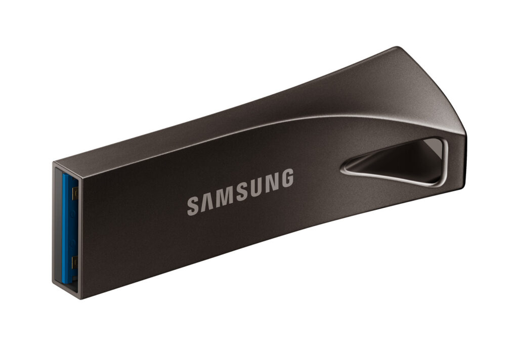 Samsung BAR Plus 256 GB, pendrive de alto desempenho com corpo metálico