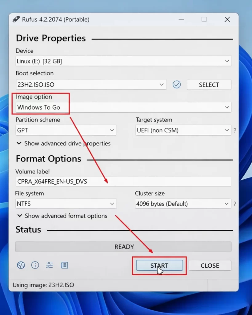 criando um pendrive bootavel do Windows com o Rufus