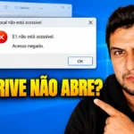 pen drive não abre com erro de acesso negado no notebook