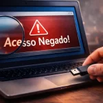 pen drive não abre com erro de acesso negado no notebook