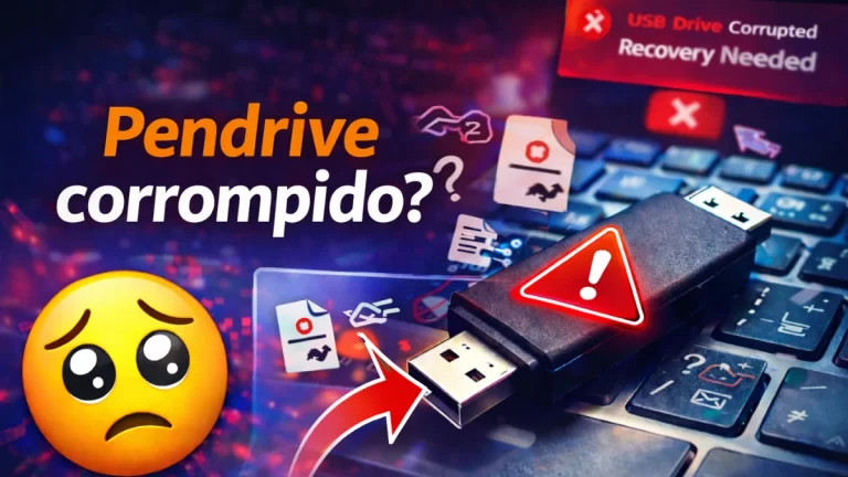 como recuperar pen drive corrompido