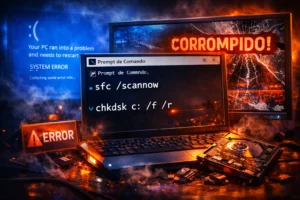 comandos cmd para reparar windows no Prompt de Comando