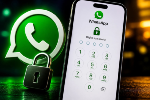 Como botar senha no WhatsApp usando bloqueio por senha e biometria para proteger conversas