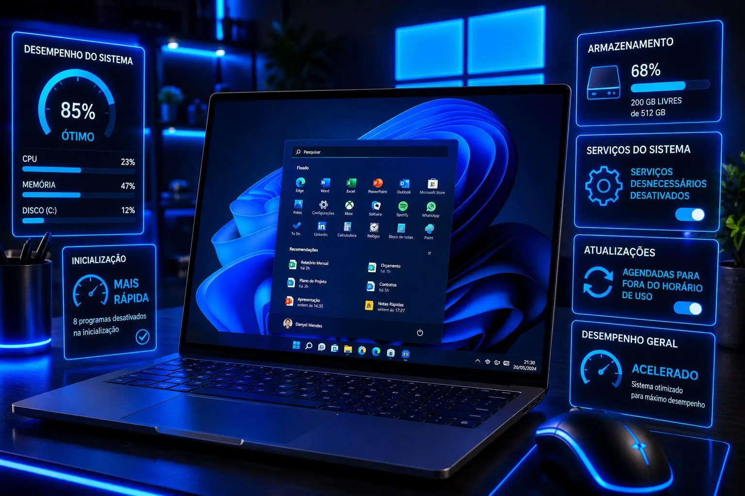 como deixar windows 11 mais rápido com otimização de desempenho