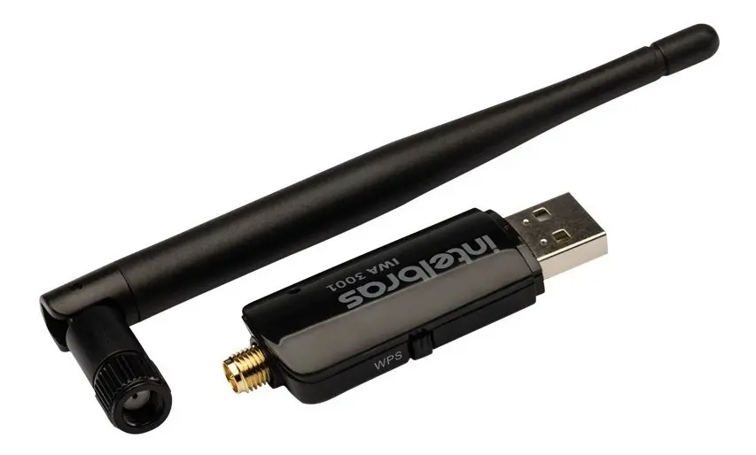 Wifi para desktop Intelbras IWA 3001 com antena externa para maior alcance