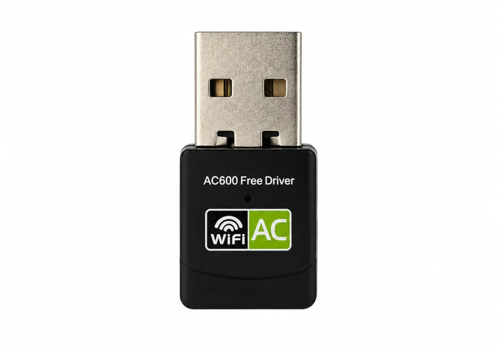 Adaptador Wi-Fi USB 8XTECH Dual Band 600 Mbps para PC e notebook, compatível com redes 2,4 GHz e 5 GHz