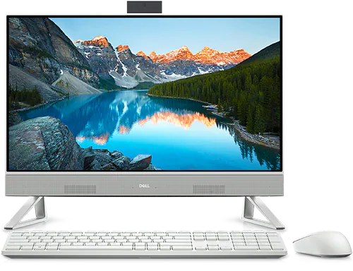 Computador Dell Inspiron 24 5430 branco com tela de 23,8 polegadas.