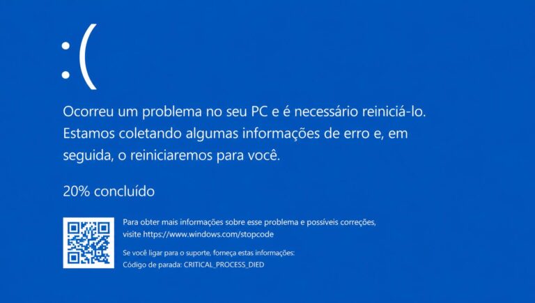 Tela Azul no Windows: Causas e Como Resolver o Erro