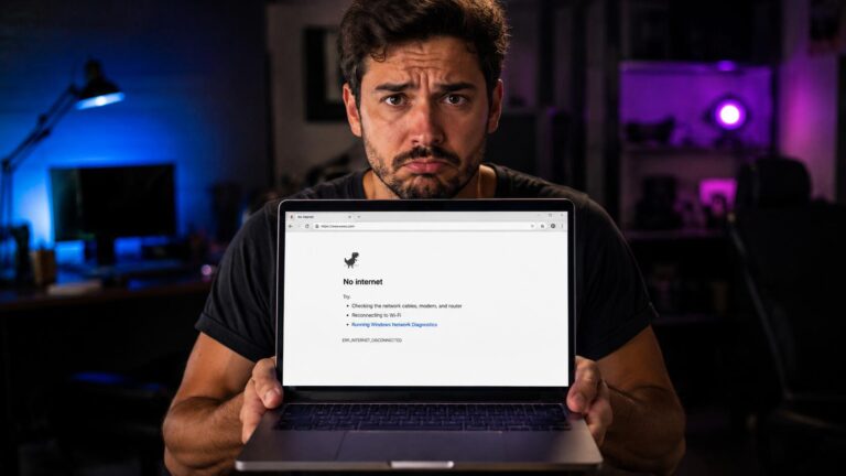 wifi nao funciona e usuário verifica notebook sem conexão com a internet