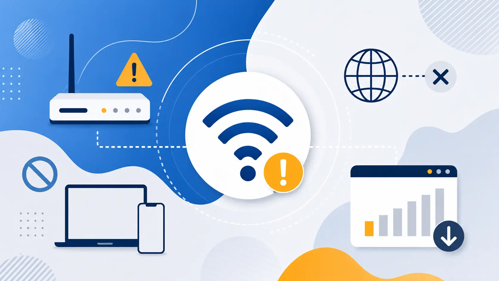 Conexão Wi-Fi limitada no Windows e celular com aviso de internet limitada