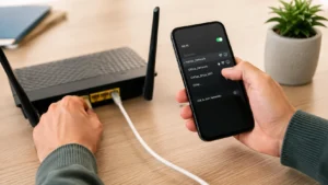 Meu celular não conecta no Wi-Fi e usuário verifica as configurações