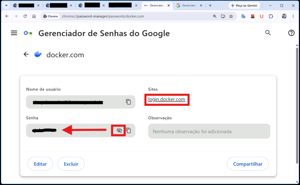 senhas salvas Google no Chrome pelo PC