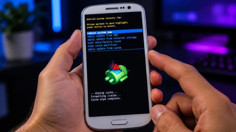 O que significa wipe data no modo Recovery do Android